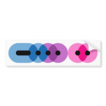 Bi Morse Code Bar Bumper Sticker bumper stickers