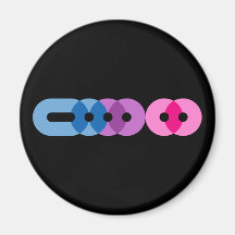 Bi Morse Code Bar Magnet