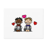Bi-Racial Gay Couple
