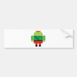 Biafran Sun Droid Bumper Sticker