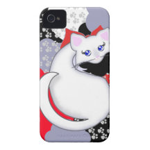 Bianca Toon Kitty Curves Case-Mate Case iPhone 4 Cover