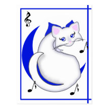 Bianca Toon Kitty Sings the Blues Postcard