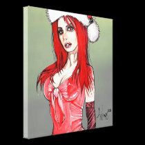 Bianca's Xmas Wrapped Canvas canvas prints