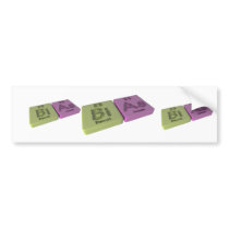 Bias as Bi Bismuth and As Arsenic Bumper Stickers
