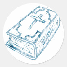 Bible Bleu clair Stickers