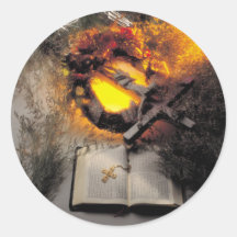 Bible Cross Sticker