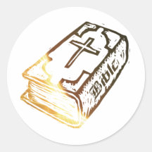 Bible Lumière Round Stickers