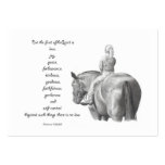 BIBLE MINI CARD: Horse: FRUIT OF SPIRIT: Drawing Business Cards