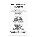 Bible Recommended Reading Card business cards
