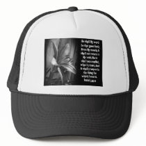 BIBLE SCRIPTURE ISAIAH 55:11 TRUCKER HAT