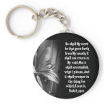 BIBLE SCRIPTURE ISAIAH 55:11 KEYCHAIN