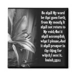 BIBLE SCRIPTURE ISAIAH 55:11 MAGNET