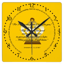 Bible Scripture Wall Clock