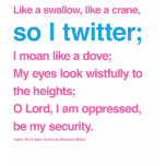 bible twitter girl (blue/pink) t-shirts