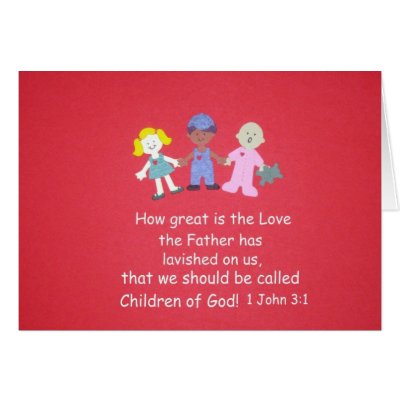 Bible Verse - 1 John 3:1 Greeting Card by Snowpeaceful
