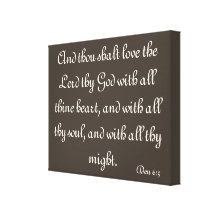Bible verse canvas stretched canvas print
