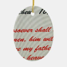 Bible verse christmas ornament