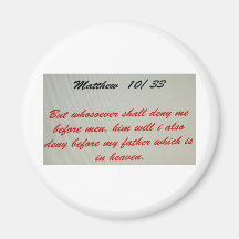 Bible verse refrigerator magnet