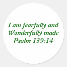 Bible Verse Round Stickers