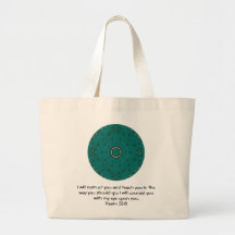 Bible Verses Inspirational Quote Psalm 32:8 Canvas Bag