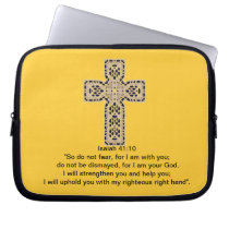 Bible Verses- Isaiah 41:10 laptop sleeves