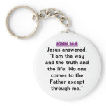 Bible Verses - John 14:6 Key Chain