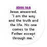 Bible Verses - John 14:6 Round Stickers