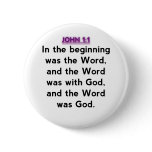 Bible Verses - John 1:1 Buttons