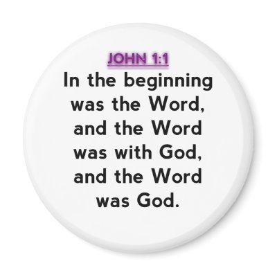 Bible Verses - John 1:1 Refrigerator Magnet by 4sillygoose