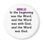 Bible Verses - John 1:1 magnets
