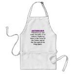 Bible Verses - Matthew 28:19 aprons