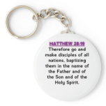 Bible Verses - Matthew 28:19 keychains