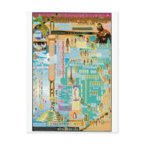 Biblical Genealogy Chart Postcard