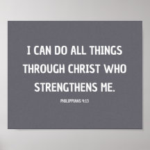 Biblical Quote Poster, inspirational passages