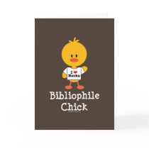 Bibliophile Chick Greeting Cards