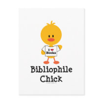 Bibliophile Chick Postcard