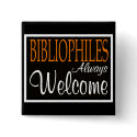 Bibliophiles always welcome buttons