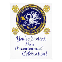 Bicentennial 6.5" x 8.75"  Important Notes Below Personalized Announcements