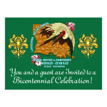 Bicentennial 8.75" x 6.5"  Important Notes Below Personalized Invitations