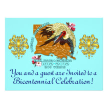Bicentennial 8.75" x 6.5"  Important Notes Below Personalized Announcement