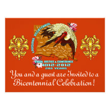 Bicentennial 8.75" x 6.5"  Important Notes Below Invites