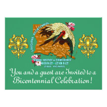Bicentennial 8.75" x 6.5"  Important Notes Below Invitation