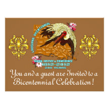 Bicentennial 8.75" x 6.5"  Important Notes Below Custom Invite