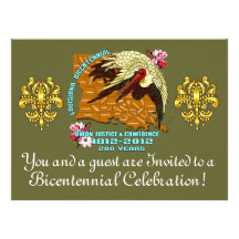 Bicentennial 8.75" x 6.5"  Important Notes Below Invitation
