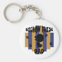 Bichon Dad Keychain