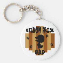 Bichon Dad Keychain