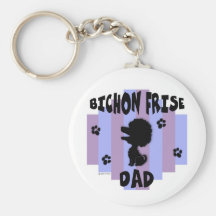 Bichon Dad Keychain
