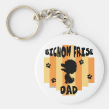 Bichon Dad Keychain