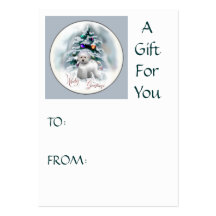 Bichon Frise Christmas Gifts Business Cards