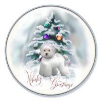 Bichon Frise Christmas Gifts Stickers